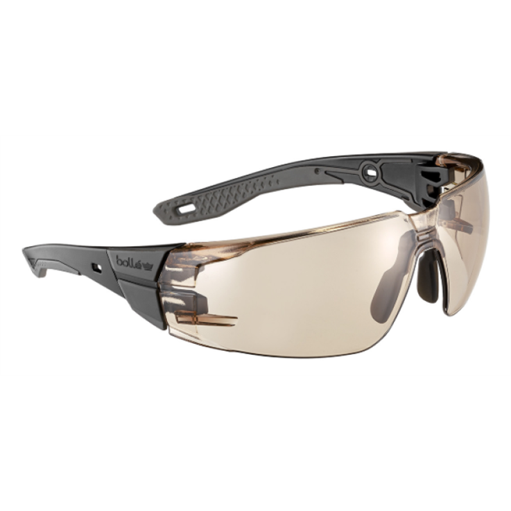 Bolle RUSH+ 2.0 Platinum Coated Safety Glasses - AS/AF - CSP Lens F Rated - Size M/L
