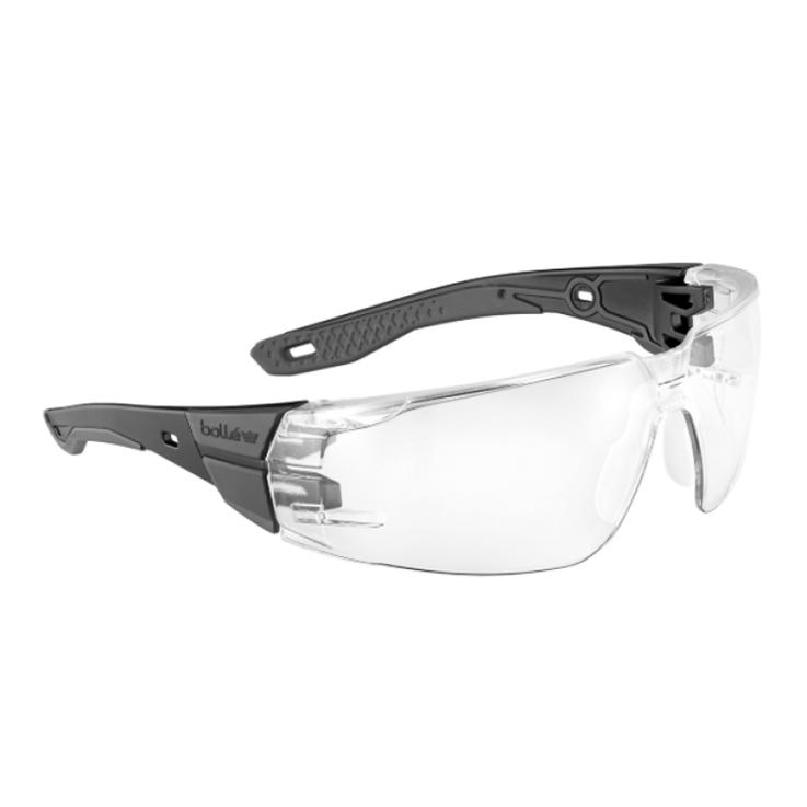 Bolle RUSH+ 2.0 HD Platinum Coated Safety Glasses - AS/AF Lens - Size M/L