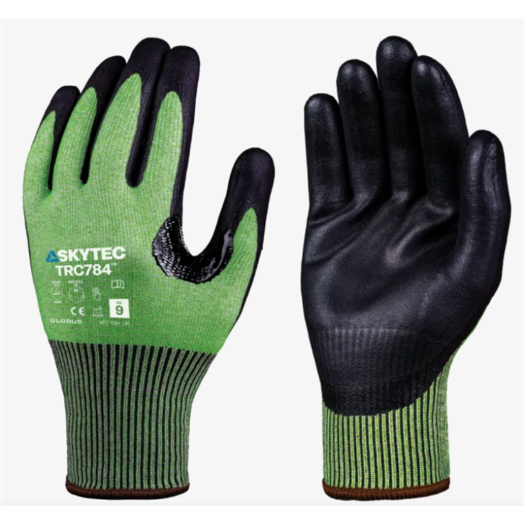 TRC784 Cut Level F Nitrile Foam 18G Glove- Size