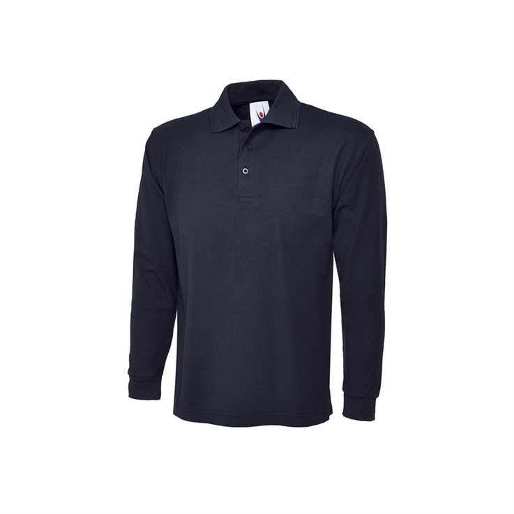 Premium Weight Long Sleeved Poloshirt