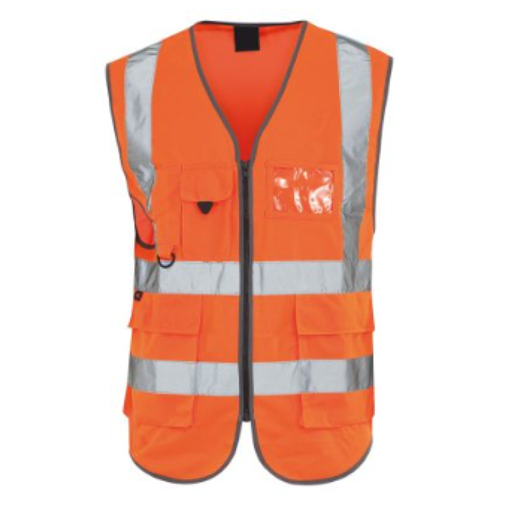 Hi-Vis Executive Waistcoat - Orange