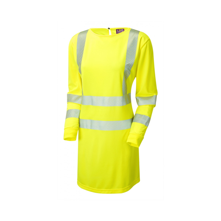 LEO LILLY ISO 20471 Class 3 Women's Coolviz Ultra Long Sleeve Modesty Tunic