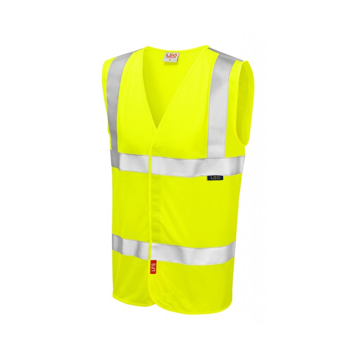 LEO MILFORD ISO 20471 Class 2 LFS Waistcoat - Yellow