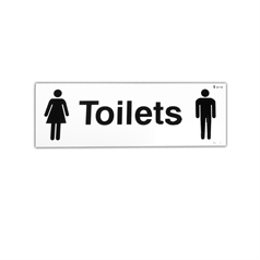 Toilets (male & female symbol) - 1: Rigid Plastic - (300x100mm)