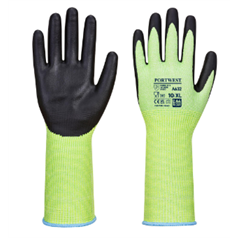 A632 - Cut D13 Nitrile Green Long Cuff Glove Green/Black