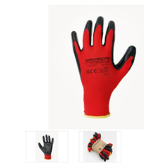 Nitrile Coated Polyester Cut Level 1 Safety Glove - Pack 10