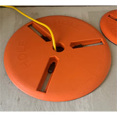 Adjustable Hole Cover with circular punchout- 12-24” (305-610mm)