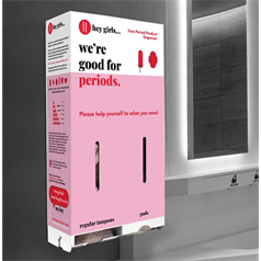 HEY GIRLS Metal Tampon and Pad Dispenser