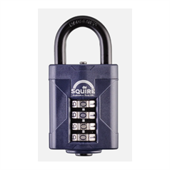 Combination Padlock 4-Wheel Extra Long Shackle - 50mm