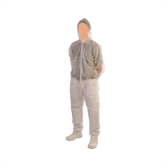 Non-Woven Polyprop. Disposable Coverall comes with Hood