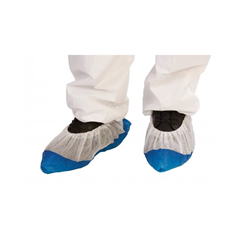 Premium Disposable Overshoes (Pk/50 Pieces) - White - 16"