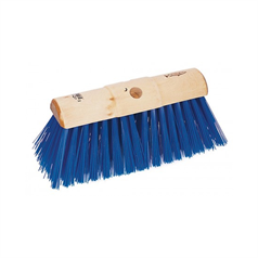 Quality Two-Hole Poly Broom Head - Blue - 325mm / 13"