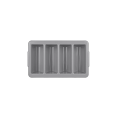 Stackable Plastic Cutlery Tray - Grey - 100(H) x 530(W) x 325(D)mm
