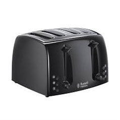 Russell Hobbs Quality 4 Slice Toaster Black - Black - 4 Slice