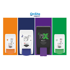 Deb Skin Safety Dispenser Board (2x1L, 1x2L & 1x4L dispensers) 800mm w x 570mm h