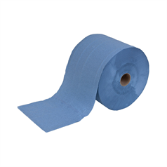 2 Ply Industrial Roll (Pk- 2) 1000 sheets per roll - Blue - 280mm x 400m