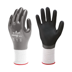 Showa 577 Gloves - Foam nitrile, HPPE, Duracoil Polyster Liner