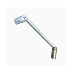 Anti-Tamper Double-Ended Fencing Spanner (Blok'N'Mesh) - 2 Sq. 1 Round Pronged Socket / 7/16" W