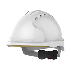 EVO 3 Micro Peak Ventilated Safety Helmet with Wheel Ratchet - White