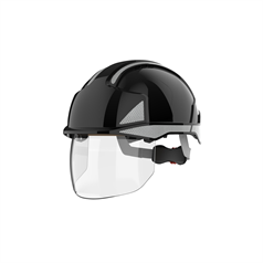 JSP EVO Vistashield Vented Safety Helmet with CR2 Black/Smoke MOQ x10