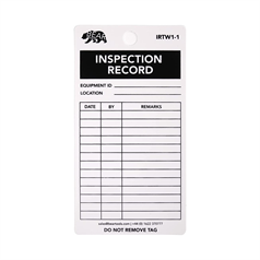 BearTOOLS Inspection Record Tag - 20 Pack