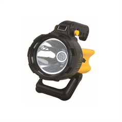 Quality 150 Lumens LED Torch c/w Charger - Yellow - With Charger