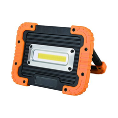 10w Rechargeable LED Cob Light with USB outlets (1000 Lumen) - IP65 rated - Black/Yellow - 10W