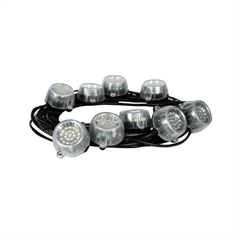 110V LED Festoon Kit - Yellow - 22.00m, 7 bulbs