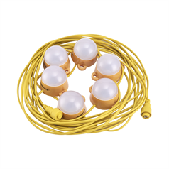 110V LED Festoon Kit Linkable 12M - 30w 6 Bulbs