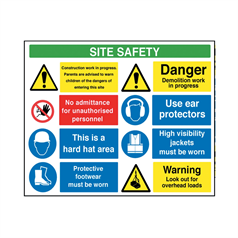Site safety board  - 13: 5mm Foamex - (1200mmx900)