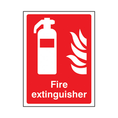 Fire extinguisher - 1: Rigid Plastic - (400x300mm)