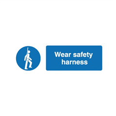 Wear safety harness - 1: Rigid Plastic - (600x200mm)