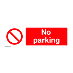 No parking - 1: Rigid Plastic - (600x200mm)