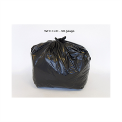 Wheelie Bin Liners / Sacks (pk-100) - 760 x 1170 x 1370mm 22.5mu