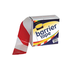 Zebra Barrier Tape - Red/White - 70mm x 500m
