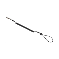 Scaffold Spanner Tool Lanyard Coil Type c/w Single Swivel & Wrist Choke Loop - Red - 1kg SWL