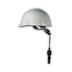 Retractable Hard Hat Lanyard c/w Barrel Choke & Velcro Strap - 355mm, 0.51kg SWL