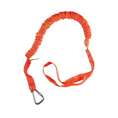 Tool Lanyard w/ Single S/S Screwgate Karabiner & Webbing Loop - Red - 1.25m - 3.00m, 11.3kg SWL