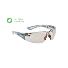 Bolle Rush+Platinum Coated Safety Glasses - A/S A/M Lens - Clear/Tinted/CSP - Eco Pack of 20 Pieces