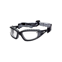 Bollé TRACKER II Safety Glassess (strap must be used for EN166B protection) - Clear