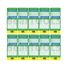 BearTOOLS Tower Inspection Record Inserts - Pk10