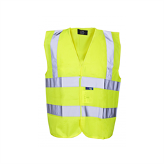 Shortened Hi-Vis Waistcoat - Yellow