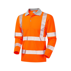LEO BARRICANE ISO 20471 Class 3 Coolviz Plus Sleeved Polo Shirt