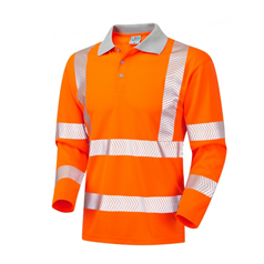 Leo CAPSTONE ISO 20471 Class 3 Coolviz Plus Sleeved T-Shirt - Orange