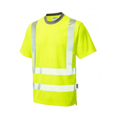 LEO LARKSTONE ISO 20471 Class 2 Coolviz Plus T-Shirt - Yellow