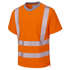 LEO LARKSTONE ISO 20471 Class 2 Coolviz Plus T-Shirt - Orange
