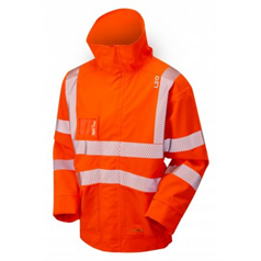 LEO DARTMOOR ISO 20471 Class 3 EcoViz 10K Breathable Bomber Jacket - Orange