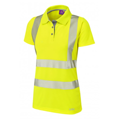 LEO PIPPACOTT ISO 20471 Class 2 Coolviz Ultra Women's Polo Shirt - Yellow