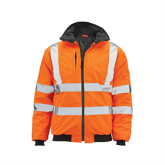 Classic Orange Hi-Vis Bomber Jacket