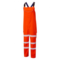 LEO NORTHAM ISO 20471 Class 2 Bib & Brace - Orange